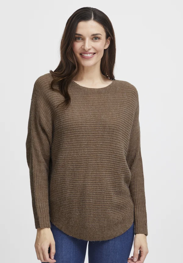 FRERETTA PU 3 - Strickpullover - coca mocha melange