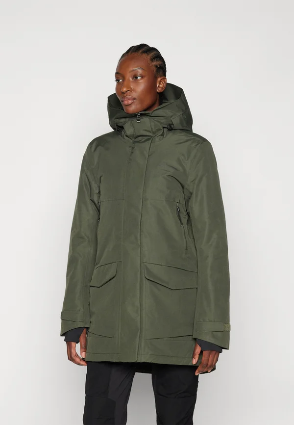 FRIDA - Wintermantel - deep green