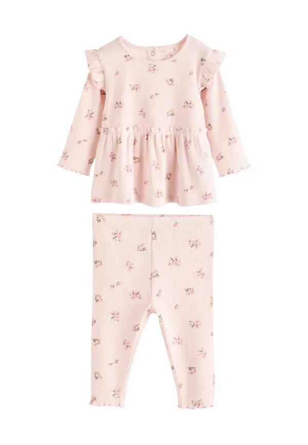 FRILL REGULAR FIT SET  - Langarmshirt - pink ditsy