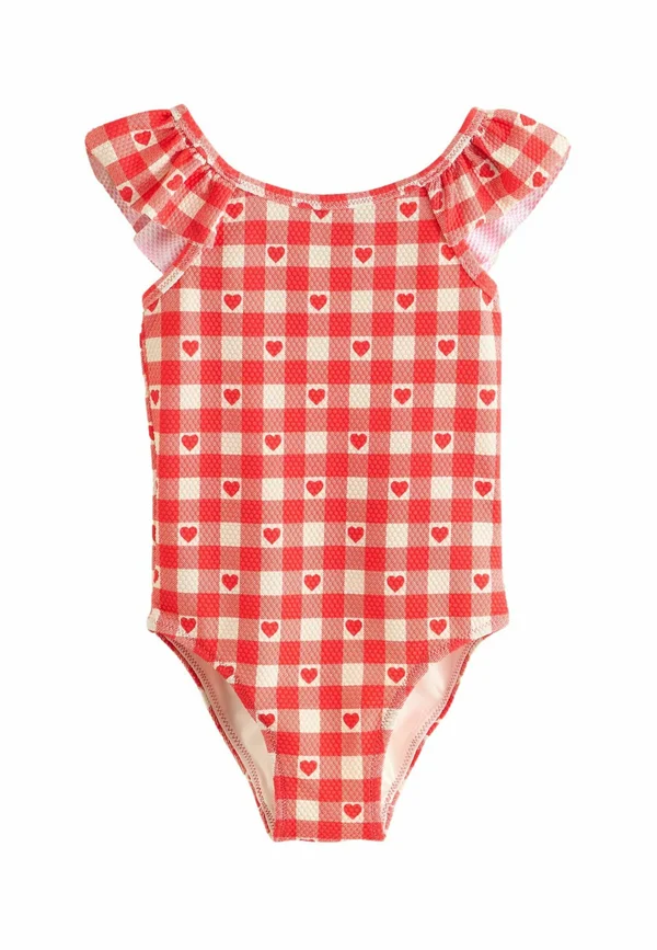 FRILL SHOULDER - Badeanzug - red