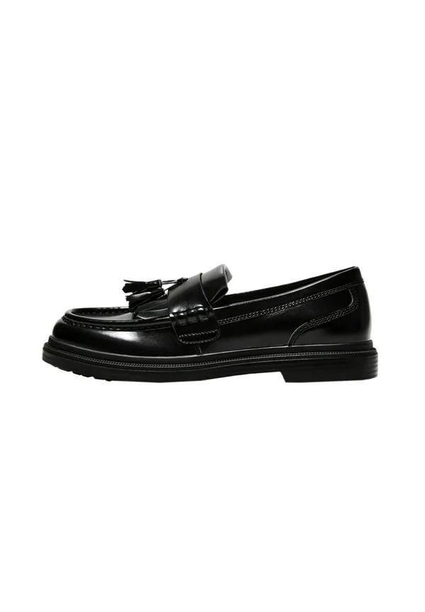 FRINGED WITH TASSEL - LOAFERS  - Slipper - black