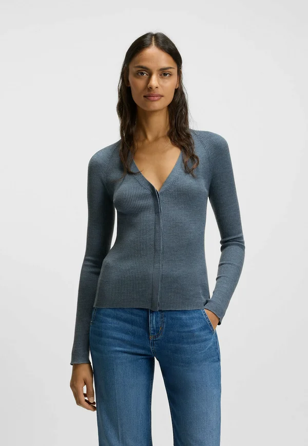 FRIVA - Strickjacke - open blue