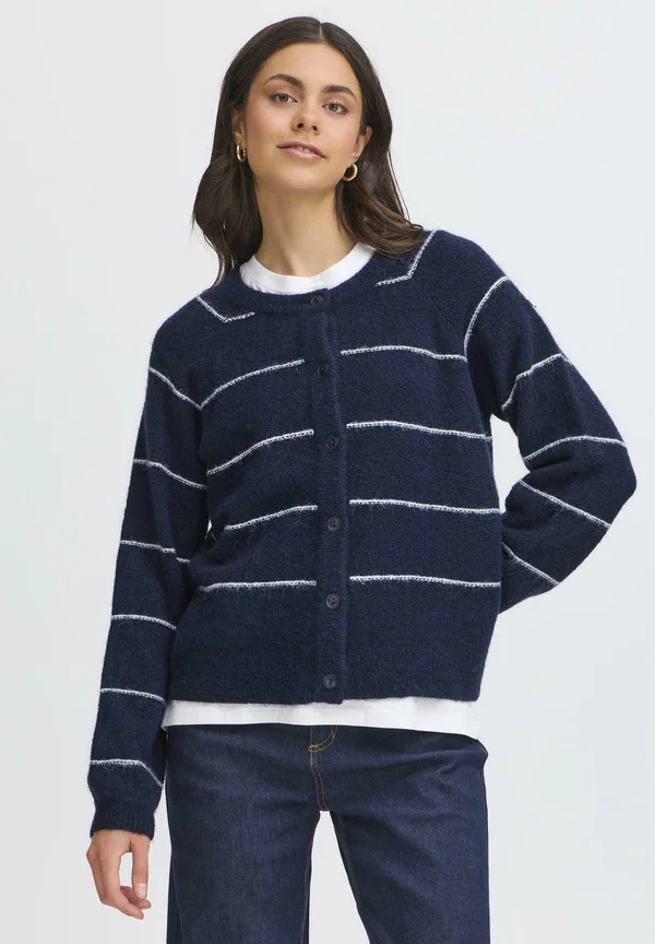 FRKENDRA CAR 1 - Strickjacke - night skye mix