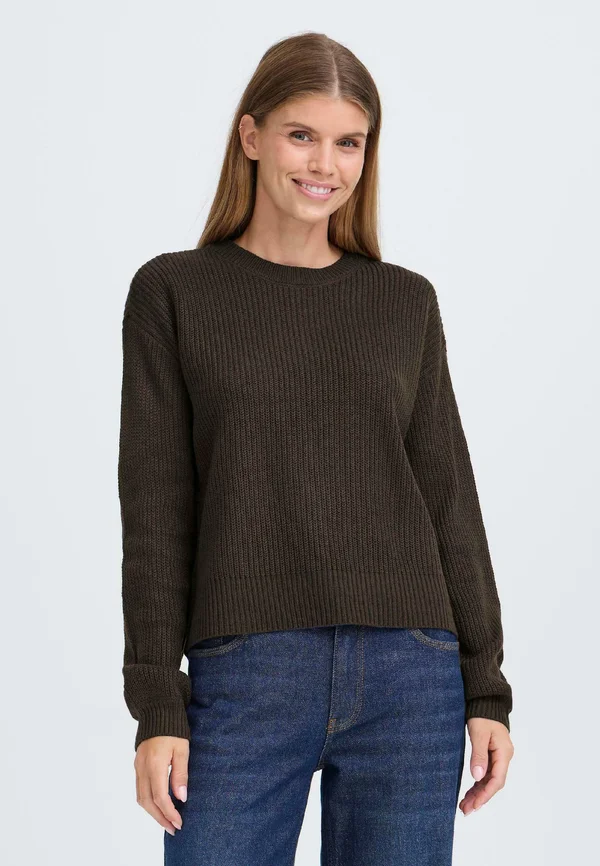 FRKIMNI - Strickpullover - chocolate torte