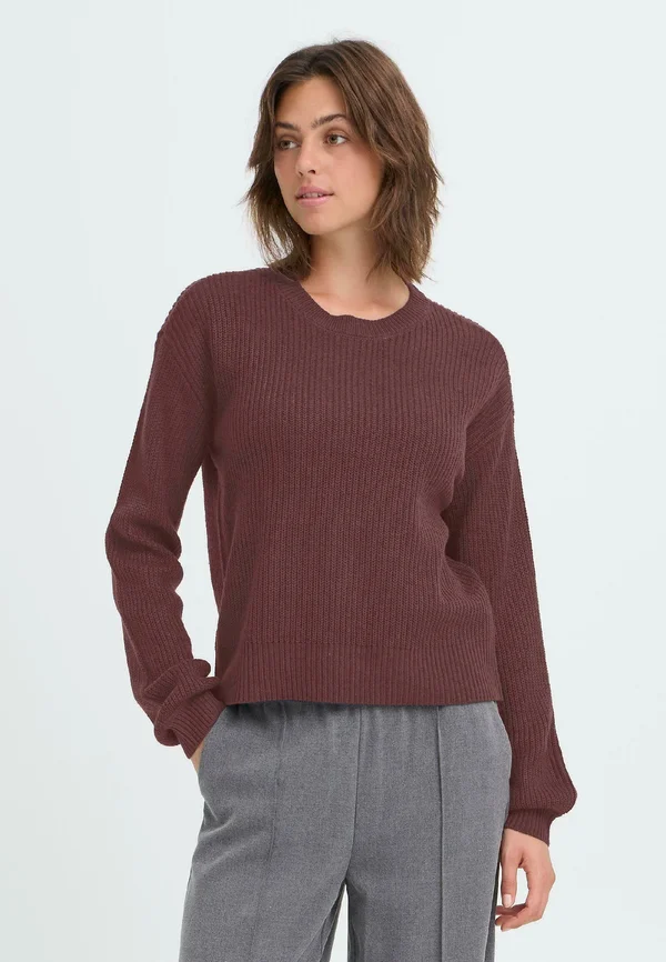 FRKIMNI - Strickpullover - fudge