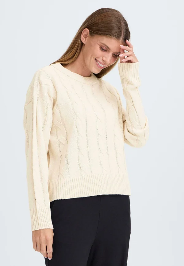 FRKIMNI - Strickpullover - pumice stone