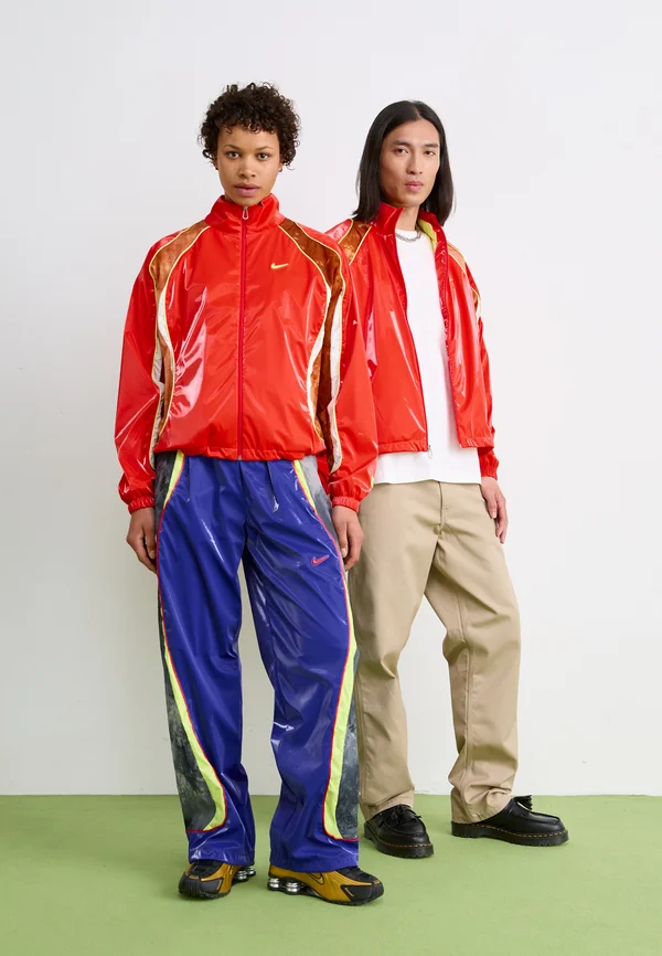 FROG TRACK JACKET UNISEX - Leichte Jacke - lt crimson/dark russet/white