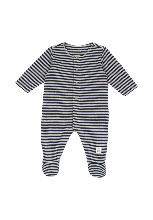 FRONT OPENING - Strampler - blue
