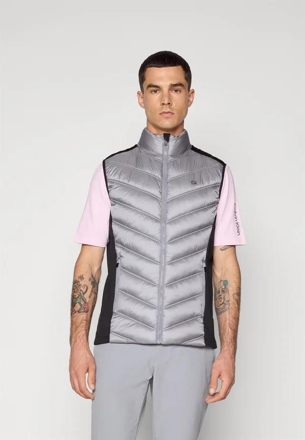 FRONTERA HYBRID GILET - Weste - black/silver-coloured