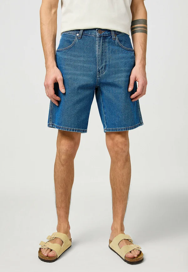 FRONTIER RELAXED FIT - Jeans Shorts - dark blue