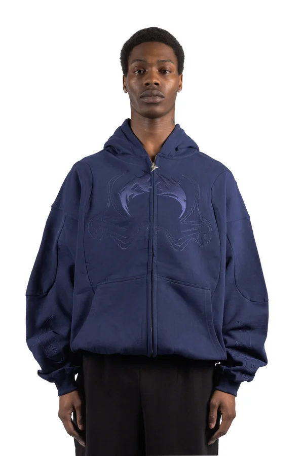 FRONTZIP - Sweatjacke - navy