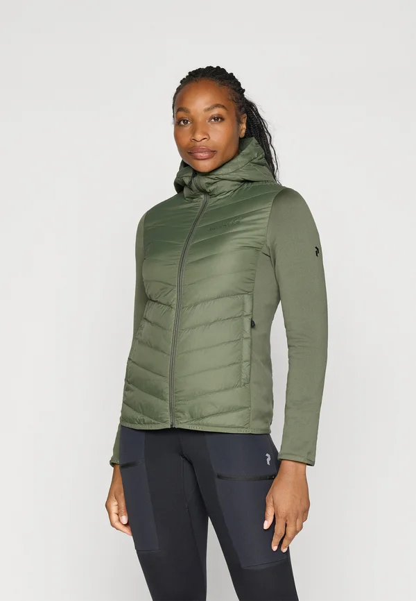 FROST HYBRID HOOD - Daunenjacke - pine needle