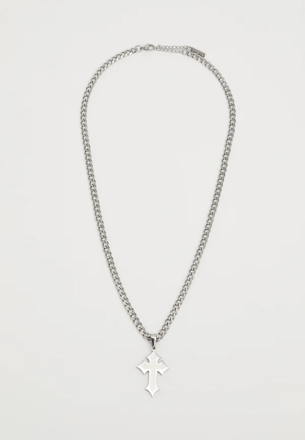 FROZEN CROSS CHAIN UNISEX - Halskette - silver-coloured