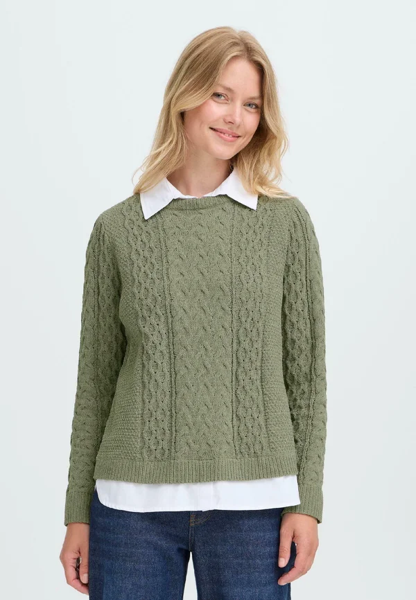 FRSANVI - Strickpullover - dusty olive