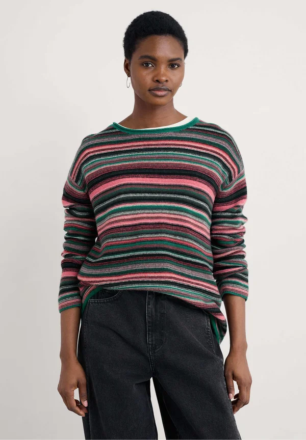 FRUITY  - Strickpullover - pink - ripple marks squash multi