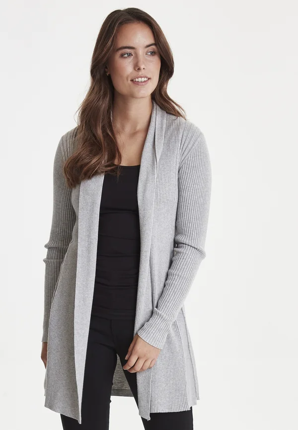 FRZUBASIC 61 CARDIGAN - Strickjacke - light grey melange