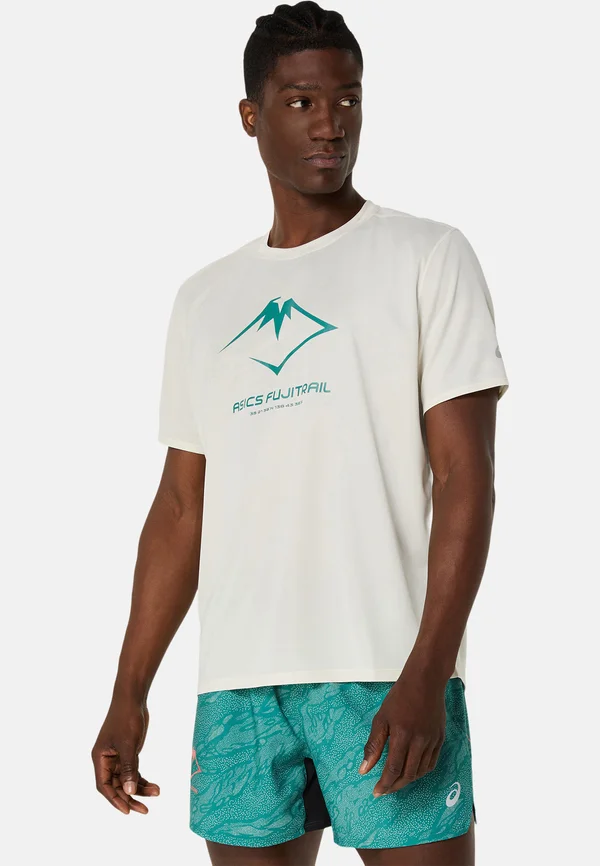 FUJITRAIL LOGO SS - Sport T-Shirt - birch white sage rainy lake