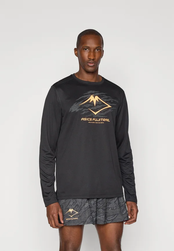 FUJITRAIL LOGO TOP - Langarmshirt - performance black