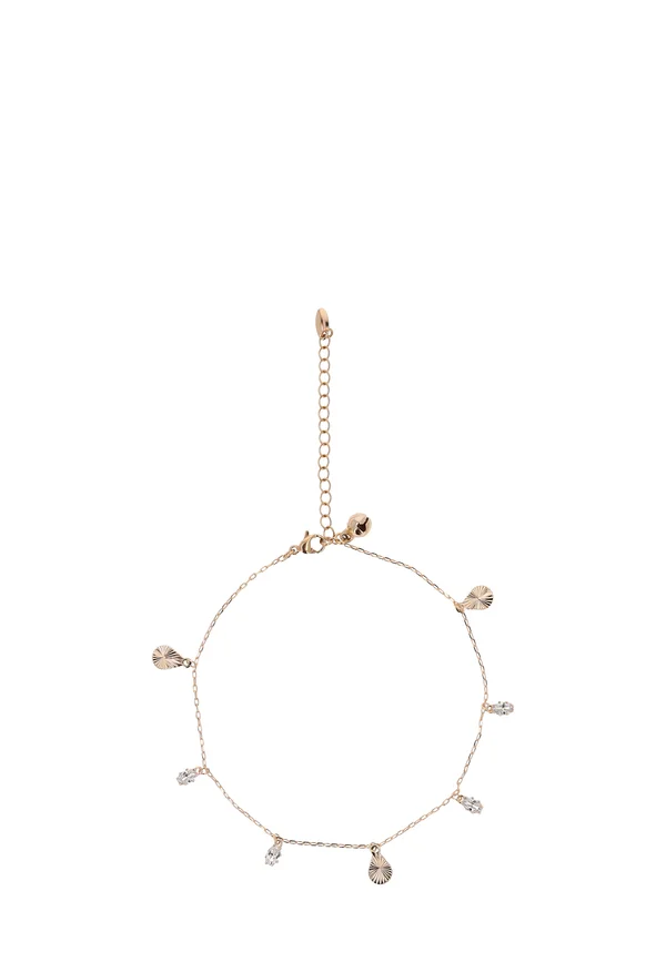 Fußkettchen - rose gold/white