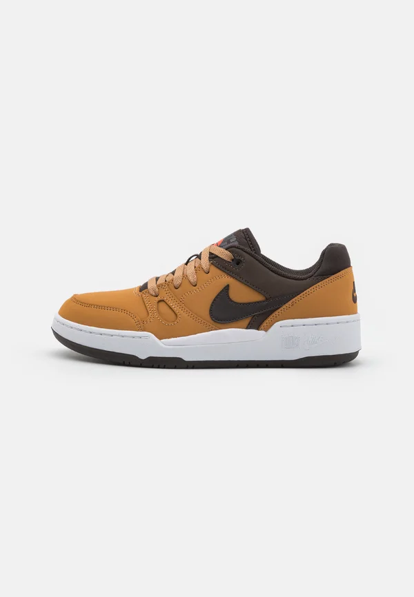 FULL FORCE LO PRM - Sneaker low - flax/velvet brown/baroque brown/white/black/safety orange