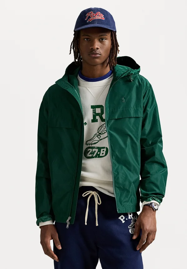 FULL-ZIP HOODED JACKET - Windbreaker - new forest