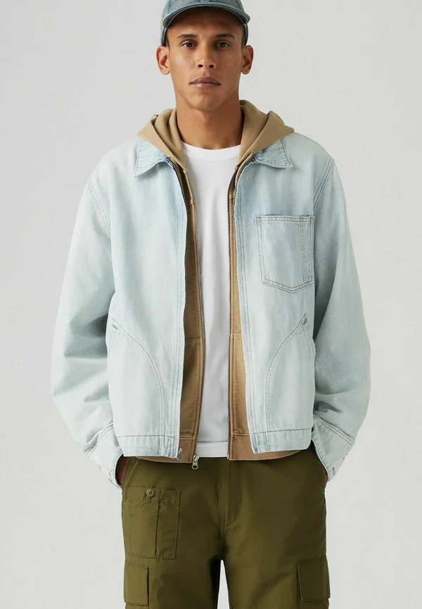 FULL ZIP MECHANICS  TRKR - Jeansjacke - low light rain