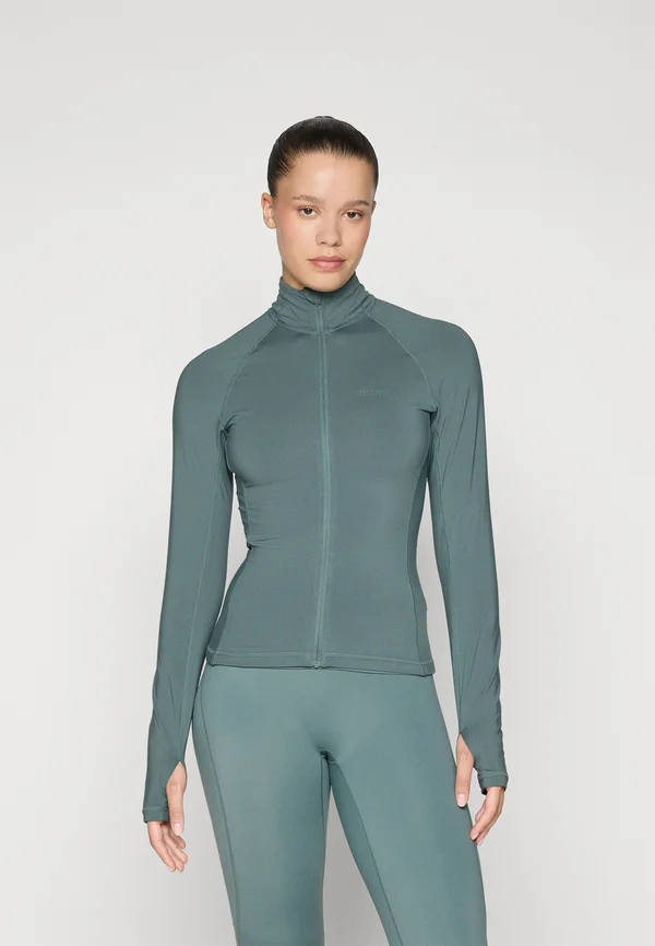 FULL ZIP MIDLAYER - Sweatjacke - balsam green