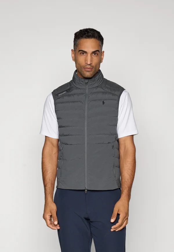 FULL ZIP VEST - Weste - charcoal grey