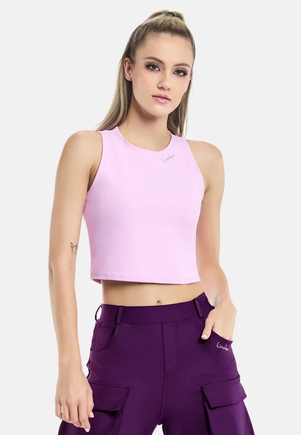 FUNCTIONAL COMFORT CROPPED TANK - Top - lavender rose