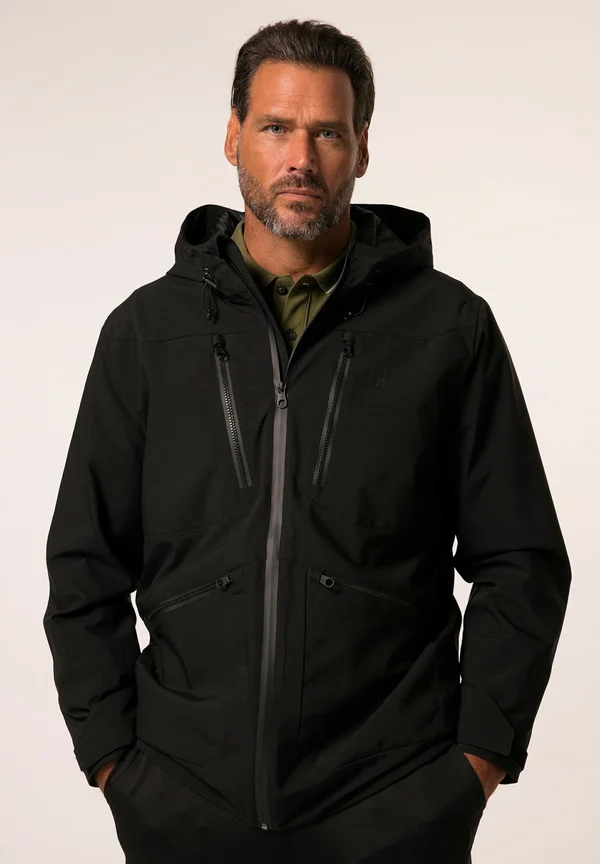 FUNCTIONAL HOOD BLOCKING LOTS OF POCKETS - Outdoorjacke - black