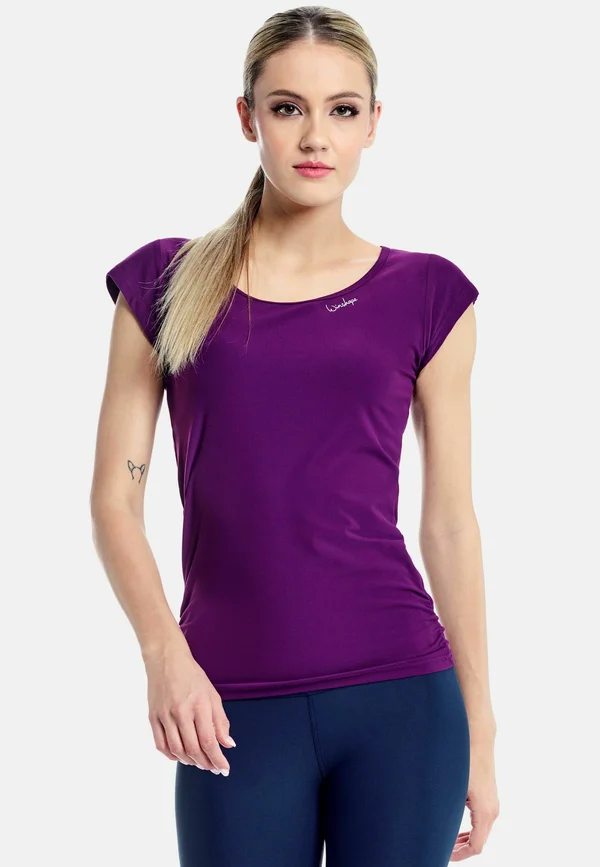 FUNCTIONAL LIGHT AND SOFT  - Sport T-Shirt - dark plum