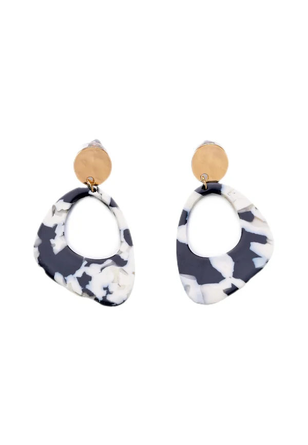 FUNKI - Ohrringe - black  white