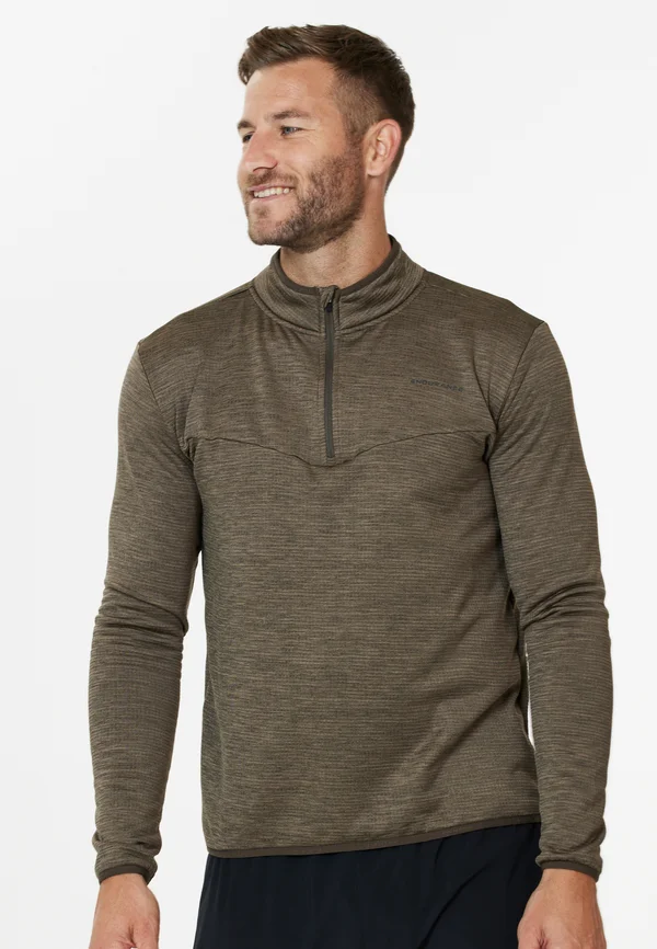 FUNKTIONS LEDGER M WAFFLE MELANGE - Langarmshirt - wren