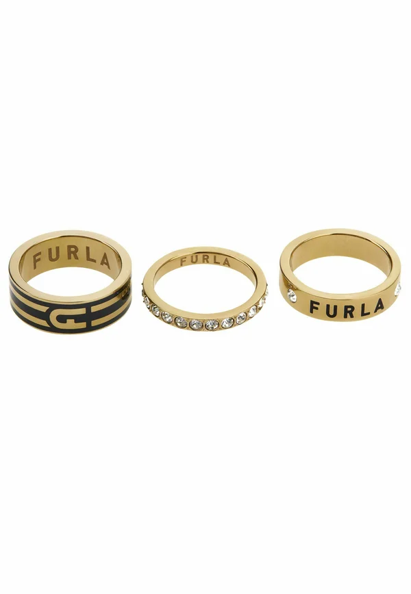 FURLA ARCH STRIPE - Ring - gold-tone and black