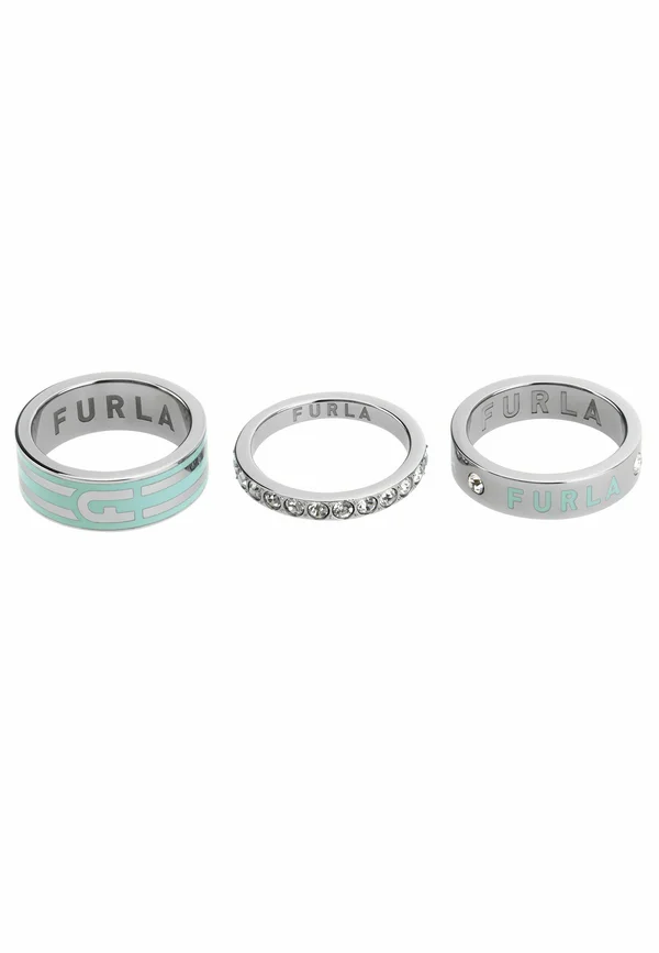 FURLA ARCH STRIPE - Ring - silver coloured and blue