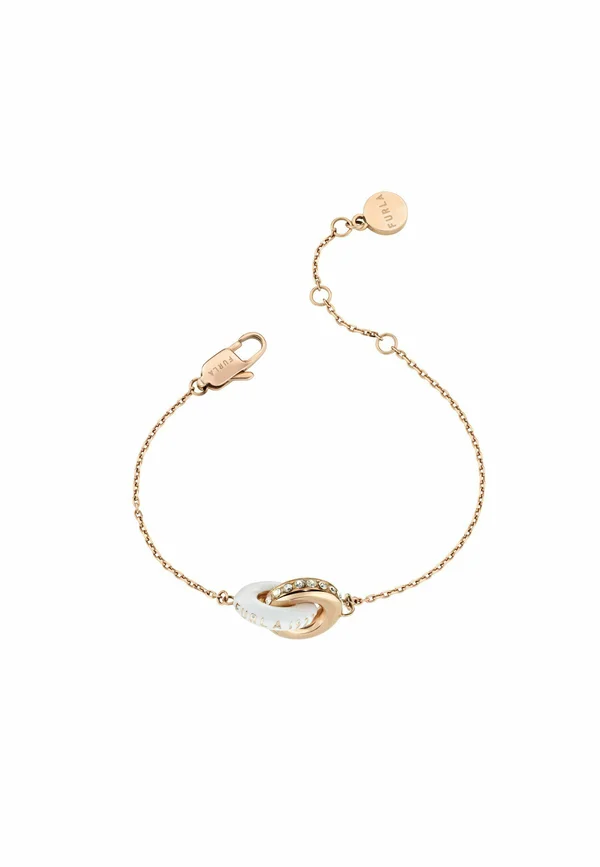 FURLA DARING - Armband - white and rosegold coloured