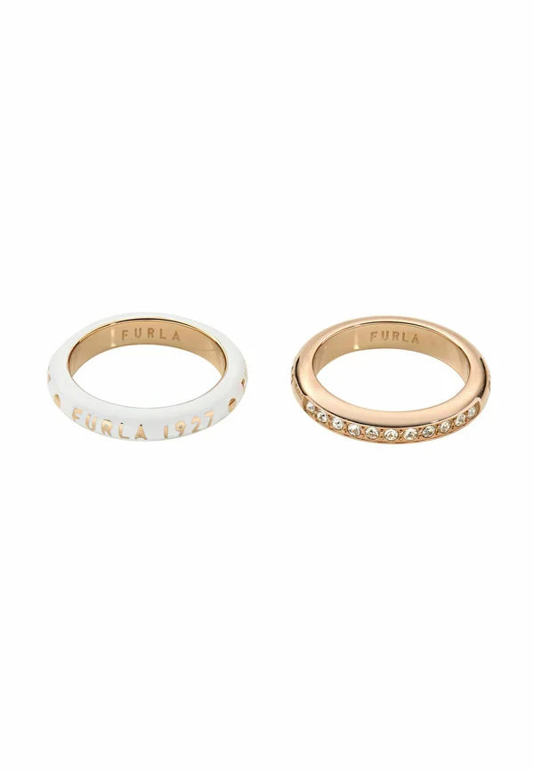 FURLA DARING - Ring - white and rosegold coloured