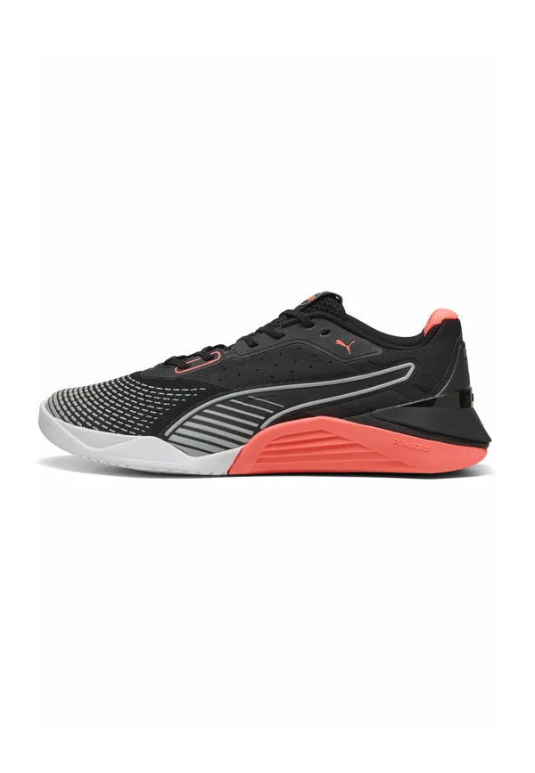 FUSE 4.0 UNISEX - Trainingsschuh - black- white-glowing red-gray echo