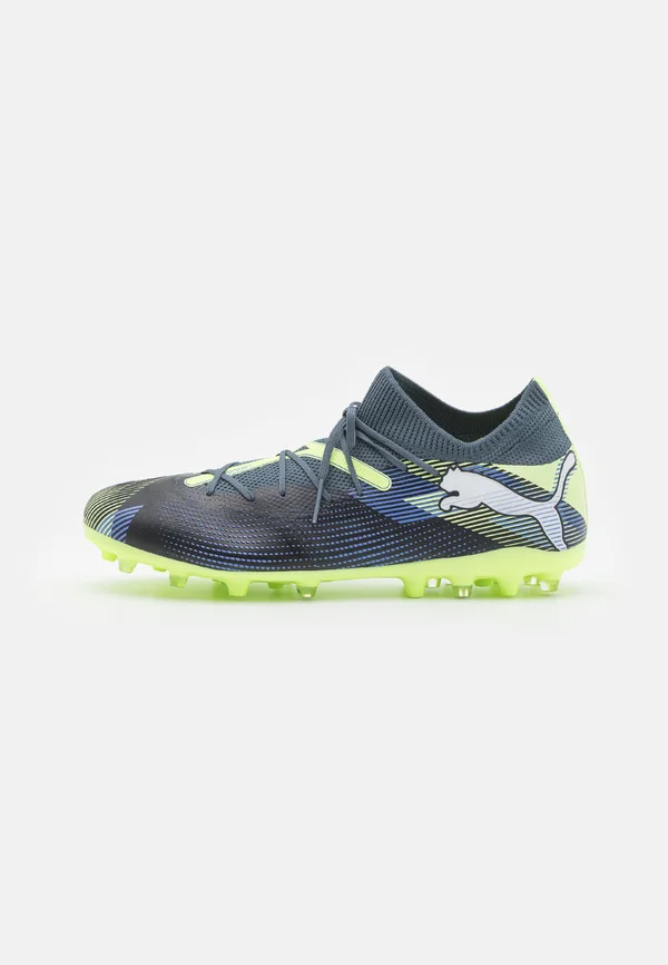 FUTURE 7 MATCH MG - Fußballschuh Nocken - gray skies/white/fizzy apple