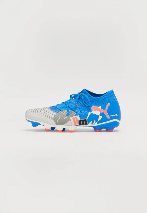 FUTURE 8 MATCH FOREVER - Fußballschuh Nocken - white/ blue/gray/black/glowing red