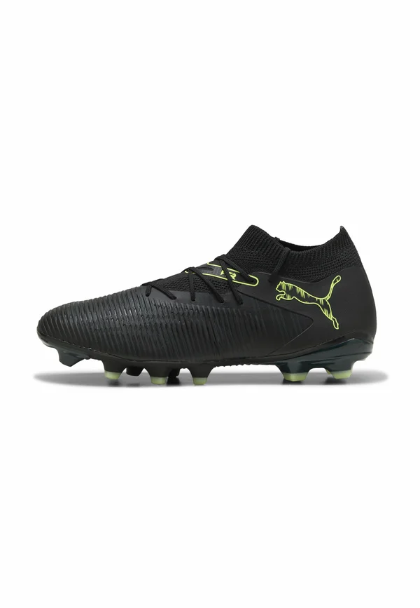 FUTURE 8 MATCH - Fußballschuhe für festen Untergrund - black fizzy light green terrain