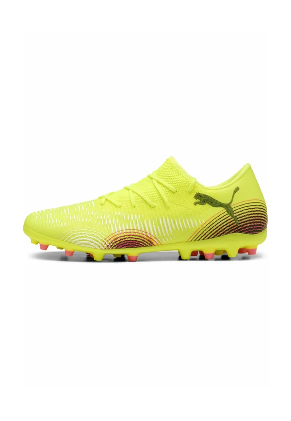 FUTURE 8 MATCH MG - Fußballschuh Nocken - yellow alert black sun struck