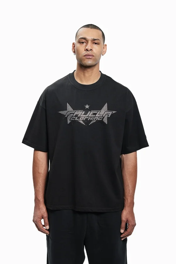 FUTURE RHINESTONE UNISEX - T-Shirt print - black