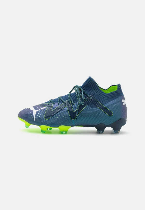 FUTURE ULTIMATE FG/AG - Fußballschuh Nocken - persian blue/white/pro green