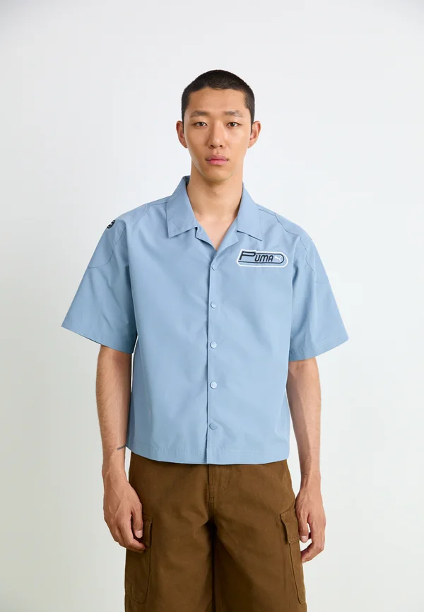 FUTURE.ARCHIVE GRAPHIC BOXY RACER - Hemd - cool blue