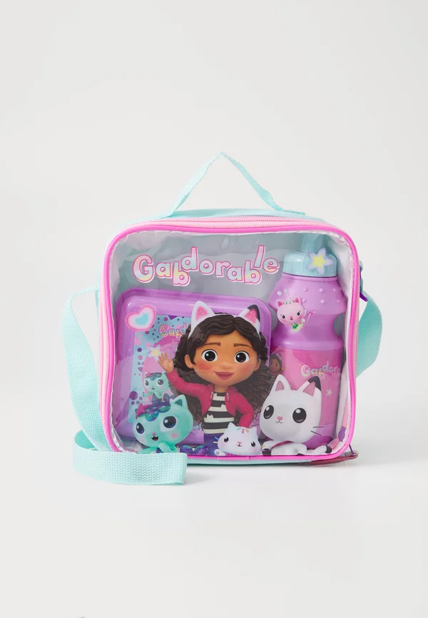 GABBY'S DOLLHOUSE LUNCH BAG, SNACK BOX AND BOTTLE UNISEX SET - Brotdose - purple