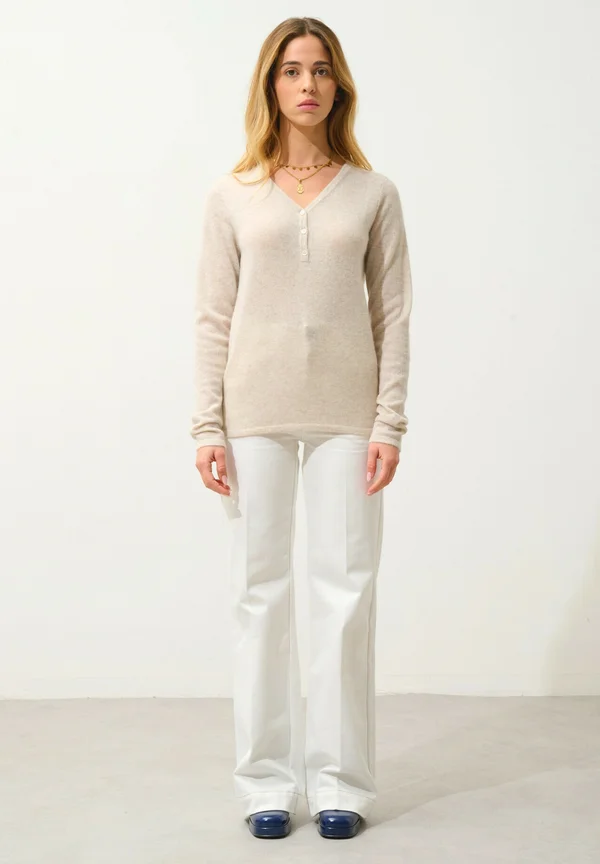 GABLE - Strickpullover - mottled beige