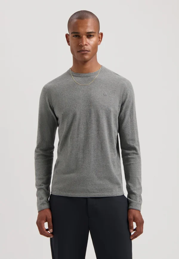 GAGE CREWNECK - Strickpullover - grey melange