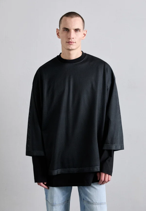 GAME LAYERED LONGSLEEVE - Langarmshirt - washed black
