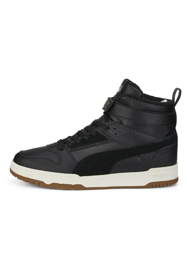 GAME UNISEX - Sneaker high - puma black-puma black-puma team gold